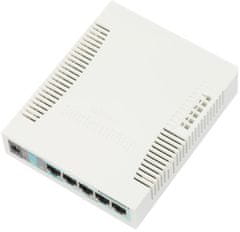 Mikrotik Stikalo RouterBOARD RB260GS smart, 5x LAN, 1x SFP, SwOS