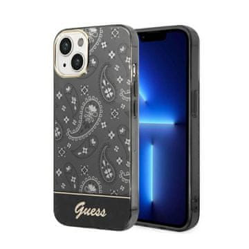Guess Ovitek Guess Bandana Paisley - iPhone 14 Plus (črn)