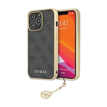shumee Guess 4G Charms Collection - ovitek za iPhone 14 Pro Max (siv)