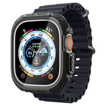 Spigen OVITEK SPIGEN TOUGH ARMOR ZA APPLE WATCH ULTRA 1 IN 2,49 MM Z OJAČANO ZAŠČITO