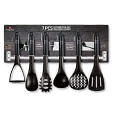 Berlingerhaus Kuhinjski pripomočki s stensko montažo 7 kosov Royal Black Collection BH-6327