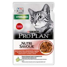 Purina PRO PLAN CAT STERILISED Nutri Savour vrečka z govedino 85 g