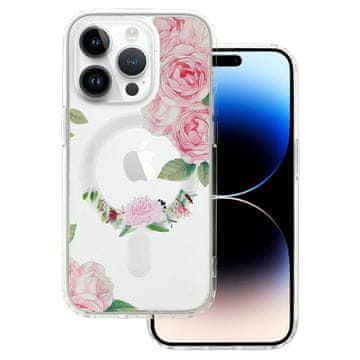 MG Flower MagSafe ovitek za iPhone 13 Pro Max, pink flower