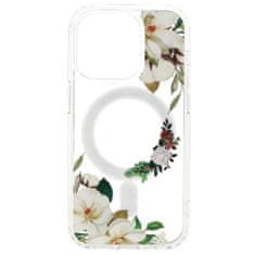 MG Flower MagSafe ovitek za iPhone 14, white flower