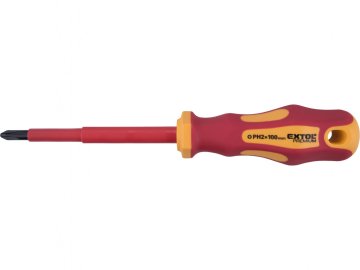 Extol Premium električarski izvijač, PH2x100mm, VDE, CrV