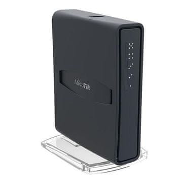 Mikrotik WiFi usmerjevalnik hAP ac2 5x GLAN, 2.4+5Ghz, 802.11b/g/n/ac, ROSL4, USB, PSU, notranji