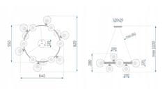 Toolight Stropna svetilka APP907-20CP