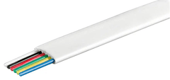Cabletech Telefonski ploščati kabel, 6-žilni, 100 m kolut, beli , Cu (baker)