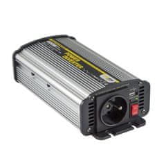 Carspa Napetostni pretvornik CAR600U-122 12V/230V+USB 600W, modificiran sinus (zamenjava za CAR500-12)