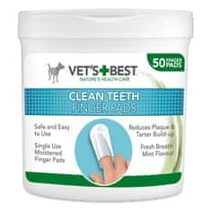 VET'S BEST Robčki za čiščenje zob za pse 50 kosov