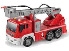 Lean-toys Gasilski tovornjak z lestvijo z zvoki