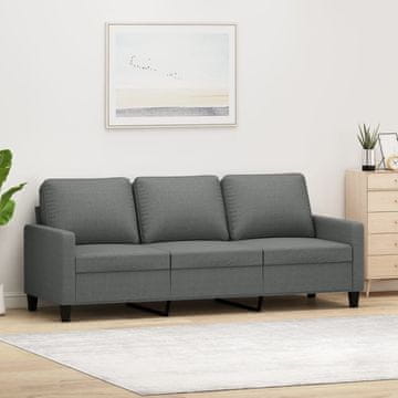 Vidaxl vidaXL Trosed, temno siv, 180 cm, oblazinjen s tkanino