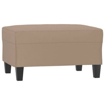 Vidaxl Stolček za noge kapučino barve 70x55x41 cm umetno usnje