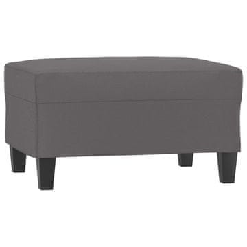 Vidaxl Stolček za noge siv 70x55x41 cm umetno usnje