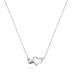 JVD Romantična srebrna ogrlica Connected Hearts SVLN0204XH2PL45