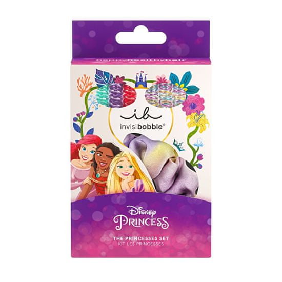 Invisibobble Darilni set lasnih dodatkov Kids Disney The Princesses 7 kom