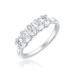 JVD Eleganten srebrn prstan s cirkoni SVLR0705XH2BI (Obseg 52 mm)