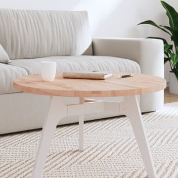 Vidaxl vidaXL Mizna plošča Ø70x2,5 cm okrogla masivna bukova lesena