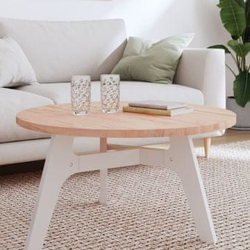 Vidaxl vidaXL Mizna plošča Ø80x2,5 cm okrogla masivna bukova lesena površina