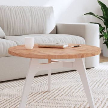Vidaxl vidaXL Mizna plošča Ø70x2,5 cm okrogla masivna bukova lesena