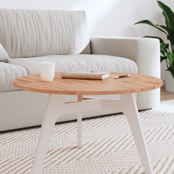 Vidaxl vidaXL Mizna plošča Ø70x1,5 cm okrogla masivna bukova lesena površina
