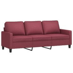 Vidaxl Trosed vinsko rdeč 180 cm blago