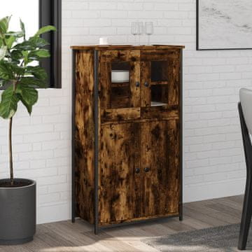 Vidaxl vidaXL Omarica dimljen hrast 62x32x106,5 cm
