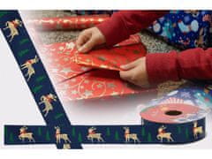 sarcia.eu Božični okrasni trak Merry Christmas, temno modri trak 2,5 cm x 2,7 m 