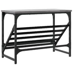 Vidaxl Regal za čevlje siva sonoma 60x30x45 cm inženirski les