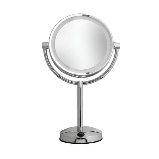 Möve Kopalniško povečevalno ogledalo iz nerjavečega jekla z osvetlitvijo