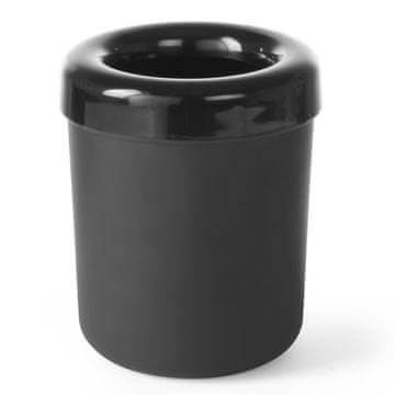 Hendi Smetišnica ali posoda za jedilni pribor iz črne plastike, premer 130 mm - 421574