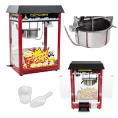 Royal Catering Barski stroj za popcorn s črnim baldahinom