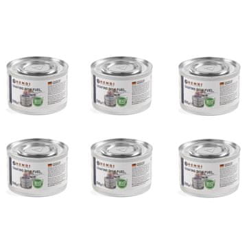 Hendi Organska etanolna pasta za grelnike v pločevinki, komplet 6x200g,