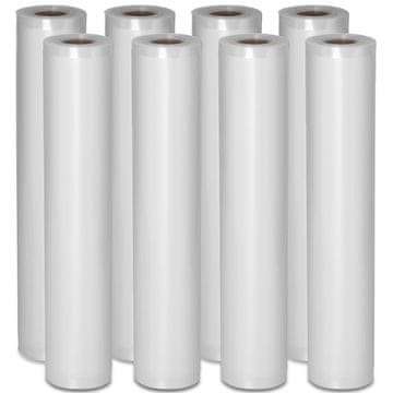 Royal Catering Folija za vakuumske vrečke v zvitku za stroje za vakuumsko pakiranje 600 x 30 KIT - 8 zvitkov