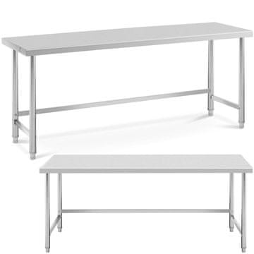 shumee Miza, delovna plošča iz nerjavečega jekla, 200x70 cm