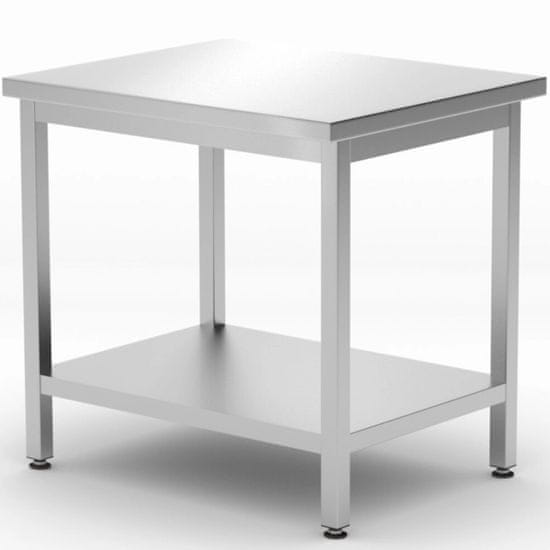 shumee Centralna delovna miza s polico Budget Line 800 x 600 x 850 mm - Hendi 817100