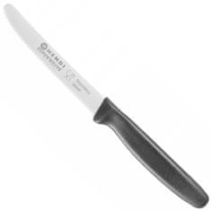 shumee Super oster univerzalni kuhinjski nož, nazobčano rezilo 22 cm - črn