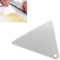 shumee Trikotno strgalo za slaščice, NAZOBČANO, nerjaveče jeklo 110x110mm - HENDI 554227