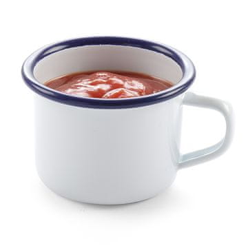 shumee Emajlirana skodelica z ročajem, bela, 120 ml, Hendi 621318