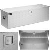 MSW Aluminijasta transportna zaboj za orodje, ki se zaklepa s ključem, 150 l, 124 x 38,5 x 38,5 cm