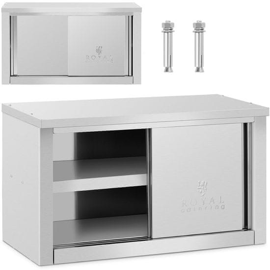shumee Gostinska stenska omara z drsnimi vrati JEKLO 120 kg 90 x 40 x 50 cm
