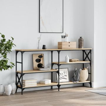 Vidaxl vidaXL Konzolna mizica, hrast sonoma, 150x29x76,5 cm