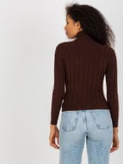 Factoryprice Klasičen ženski pulover Nedaa temno rjava Universal
