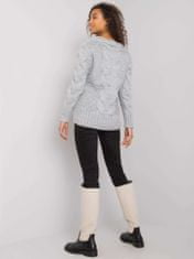 RUE PARIS Klasičen ženski pulover Ketevan siva Universal