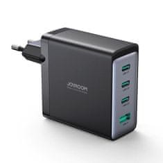 Joyroom JR-TCG04EU GaN polnilnik USB / 3x USB-C 100W + kabel USB-C, črna