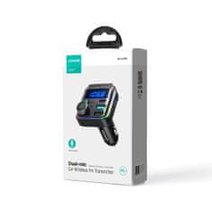 Joyroom JR-CCB01 Bluetooth FM Transmitter avto polnilec 2x USB / USB-C 48W, črna