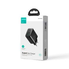 Joyroom JR-TCF10 polnilnik USB / 2x USB-C 32W, črna