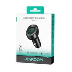 Joyroom JR-CCD03 avto polnilec 3x USB 17W, črna