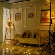 Sweetbuy Božična Zavesa iz LED lučk