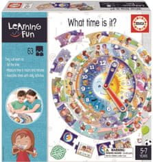 Educa Izobraževalna uganka in igra Učenje je zabavno: koliko je ura?